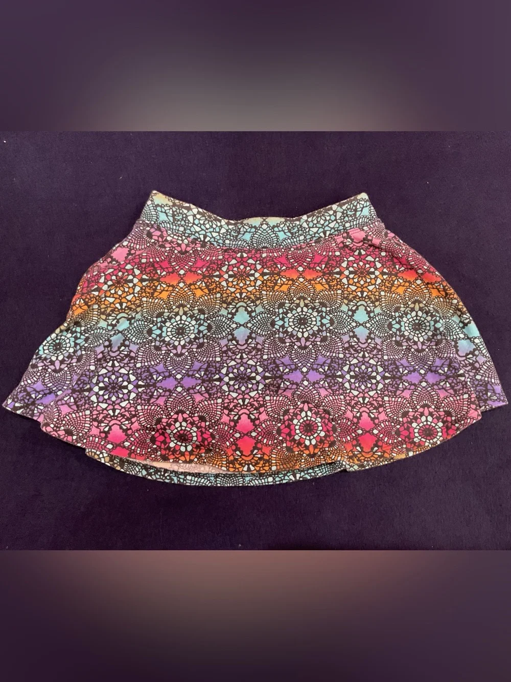 The Children's Place Girls 2-Piece Off-Shoulder Top & Skort Set Size M (7/8)